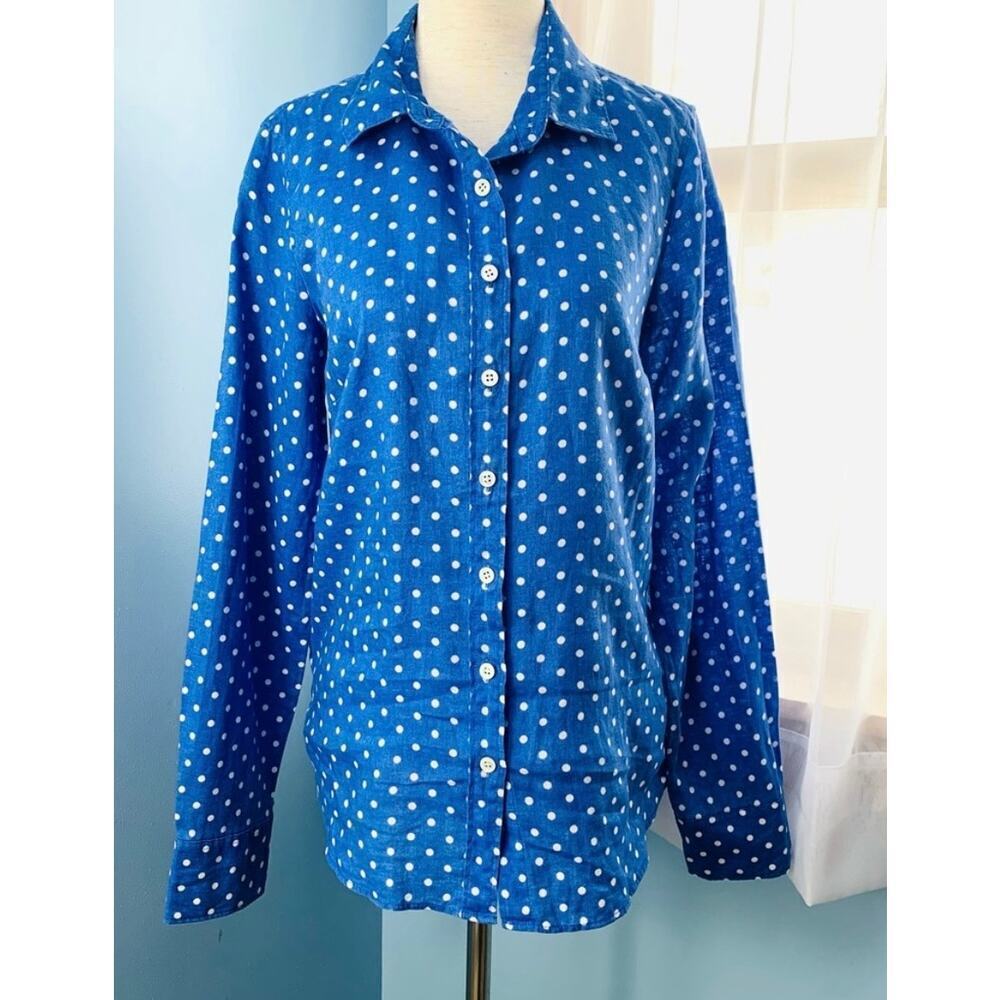 J Crew Perfect Linen Shirt Size 0